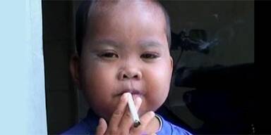 Fünfjähriger Raucher auf Entzug