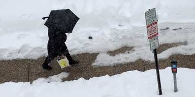 USA zittern vor neuem Schneesturm