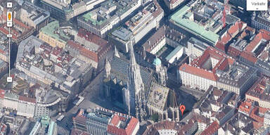 Ganz Wien hochauflösend auf Google Maps