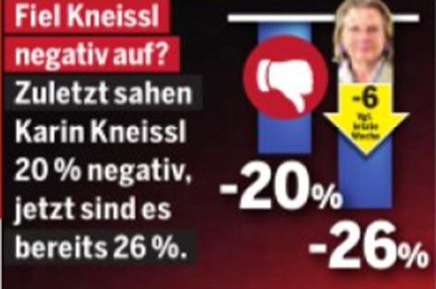 1. Umfrage: Kneissl spaltet das Land