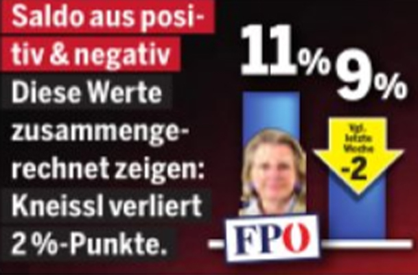 1. Umfrage: Kneissl spaltet das Land