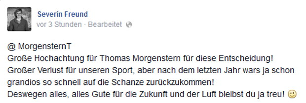Thomas Morgenstern tritt zurück