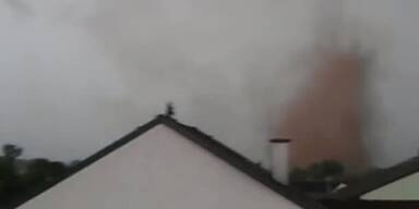 Tornado in Burgenland zerstört Häuser