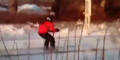 VIDEO: Neuer Trend Zug-Skifahren?
