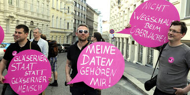 Wien: Proteste gegen Internet-Überwachung
