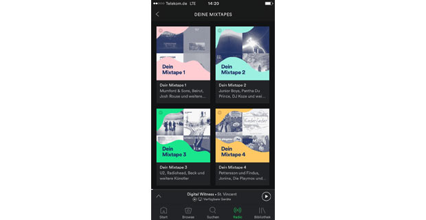 Spotify startet selbstlernende Playlist