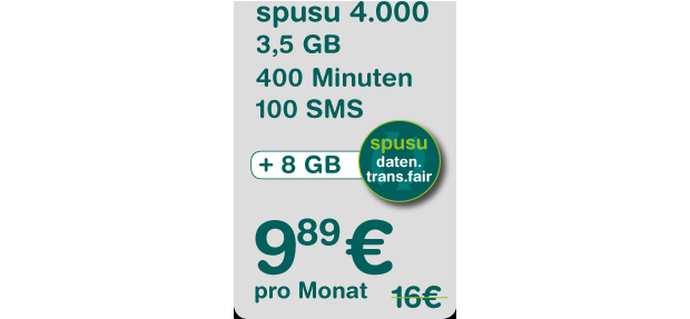 Spusu greift mit neuen Tarifen an