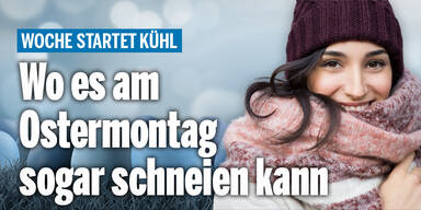 Wo es am Ostermontag sogar schneien kann