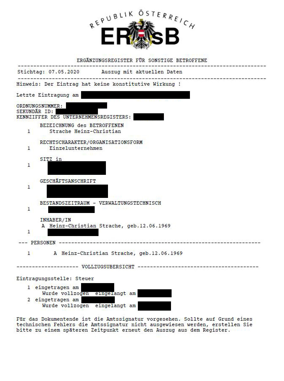 Riesiges Datenleck: Privatadressen von VdB und Strache im Netz