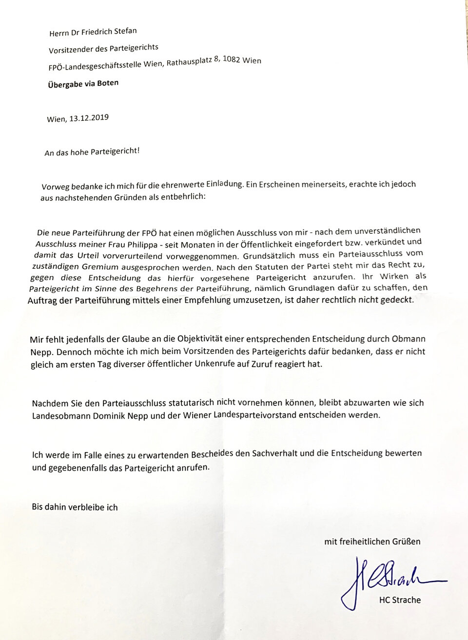 Strache: