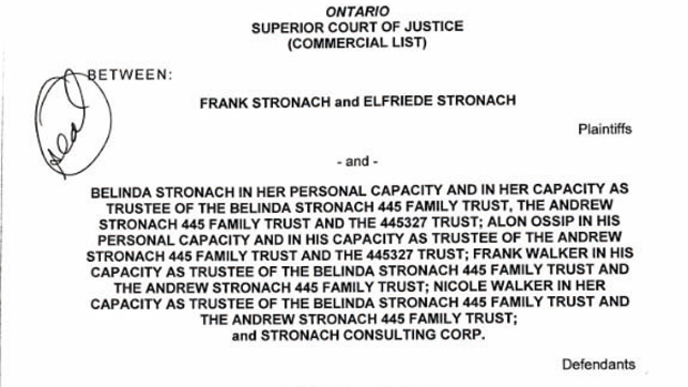 Stronach Klage