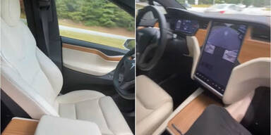 tesla fährt alleine