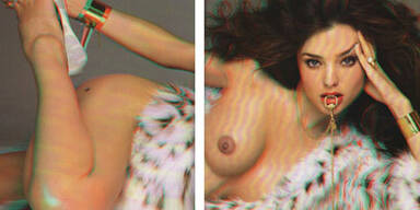 Heiße Miranda Kerr: Nackt und in 3D