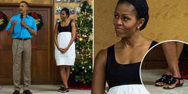 Michelle Obama: Neon-Gelbe Zehennägel