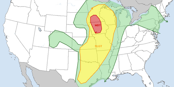 Schon wieder Tornados in den USA