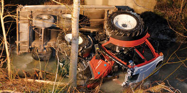 Traktor-Unfall in Söll