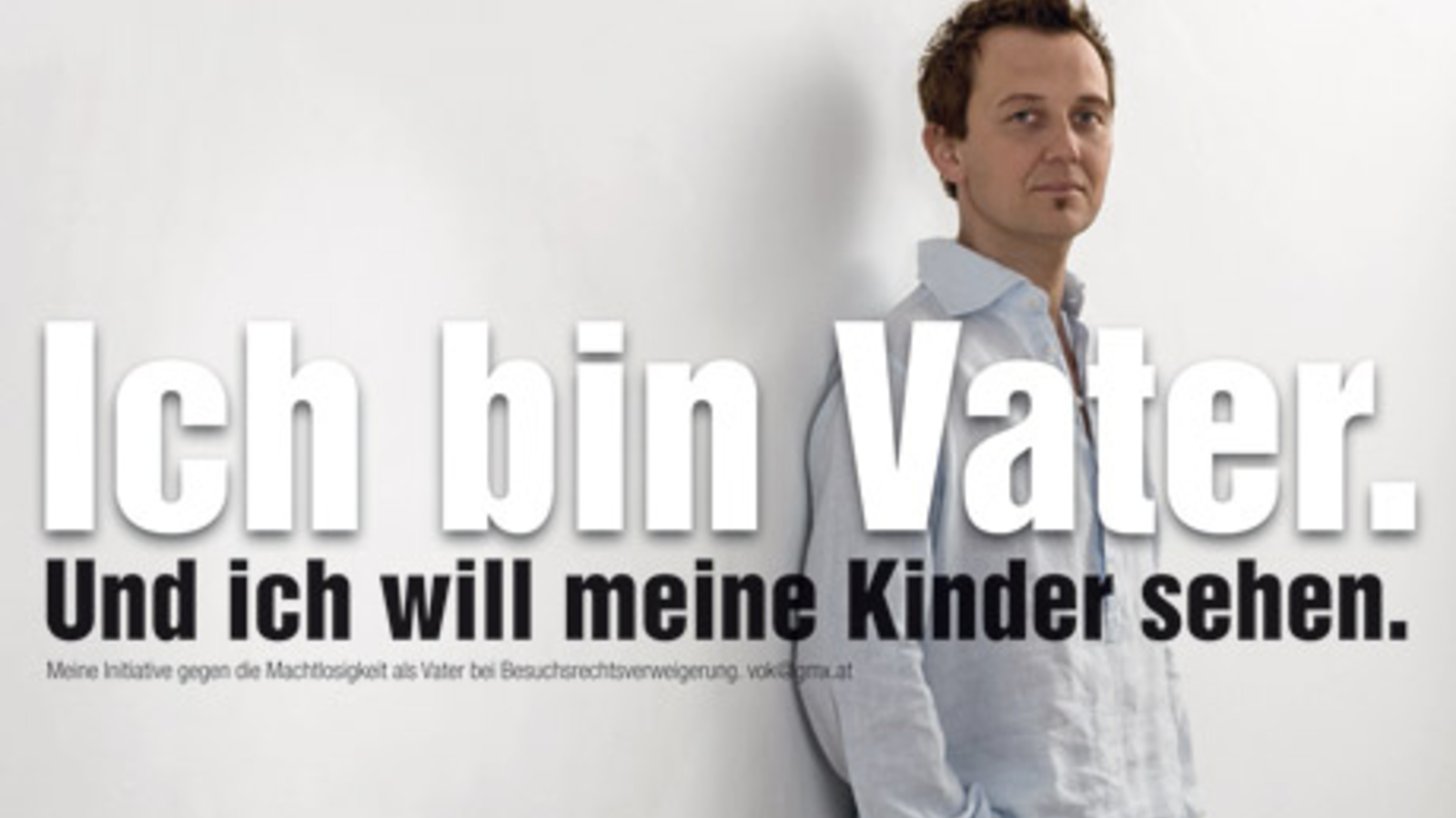 Vater will per Plakat Kontakt zu Kindern aufnehmen