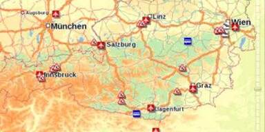 Online-Routenplaner für die EURO08
