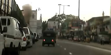 Video zeigt Bomben-Explosion in Kirche