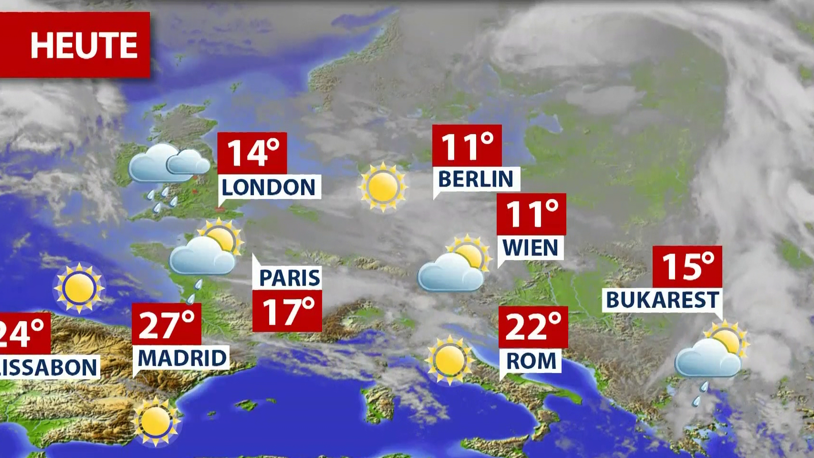 Wetterprognose für heute oe24.at