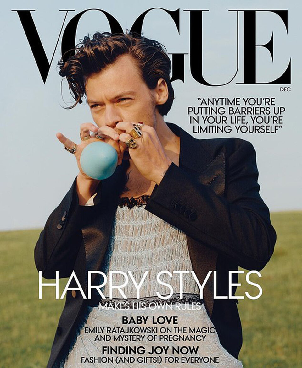 ER ist als erster Mann alleine auf dem ''Vogue''-Cover