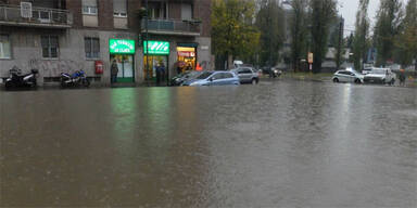 Jetzt steht Mailand unter Wasser