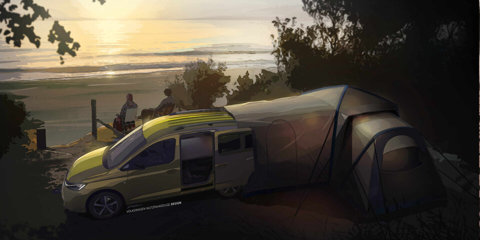 VW macht den neuen Caddy zum Camper