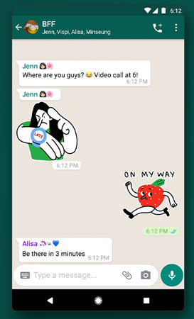 WhatsApp: Animierte Sticker, QR-Code & Co sind da