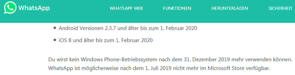 Das wird bei WhatsApp im Jahr 2020 alles neu