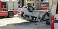 Pkw überschlug sich bei Unfall in Wien